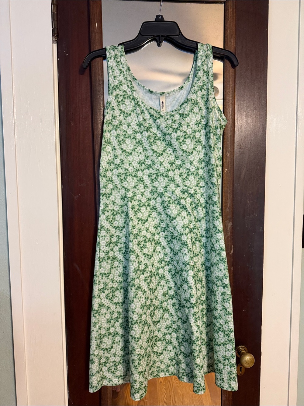 Women’s Green Floral Midi Dress